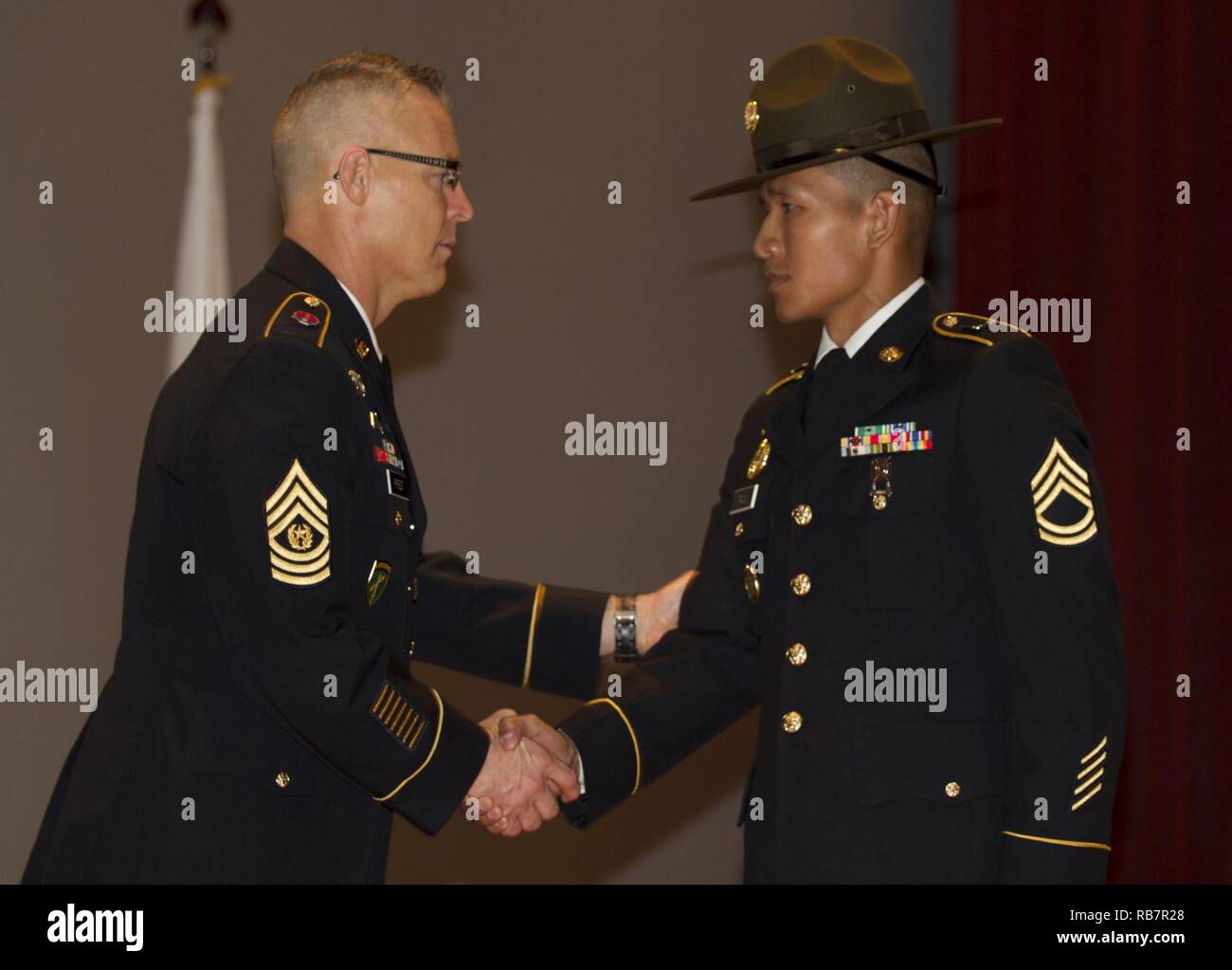 Command Sgt Maj Robert T Priest Command Sergeant Major Of The 98th