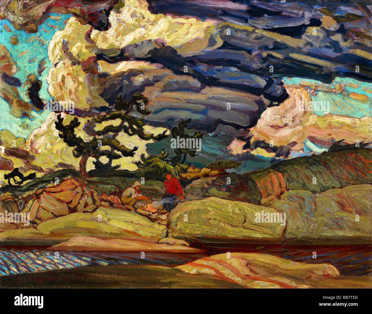 J.E.H. MacDonald, The Elements 1916 Oil on canvas, Art Gallery of