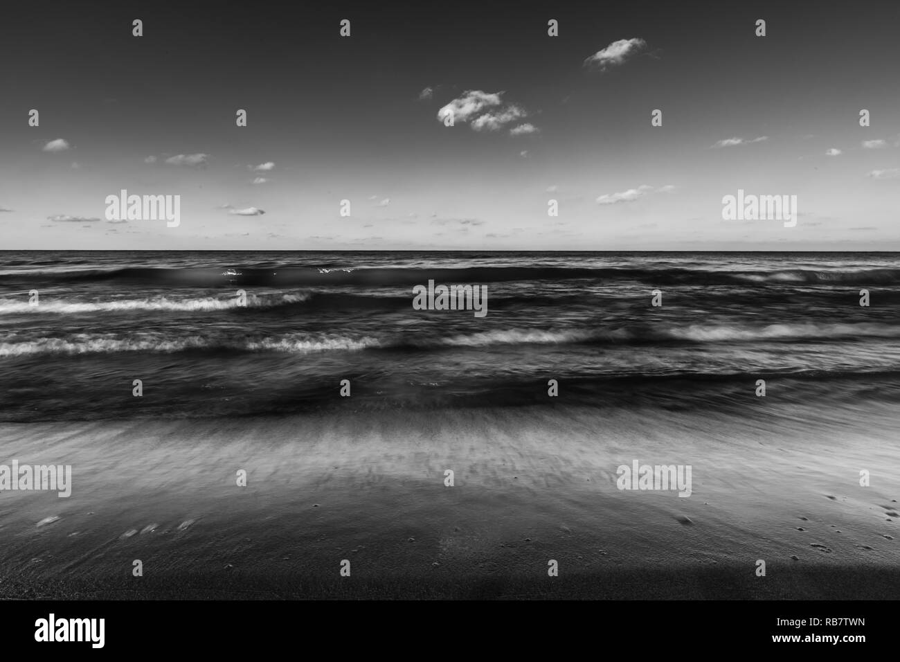 Sunset sky beautiful cloudy Black and White Stock Photos & Images - Alamy