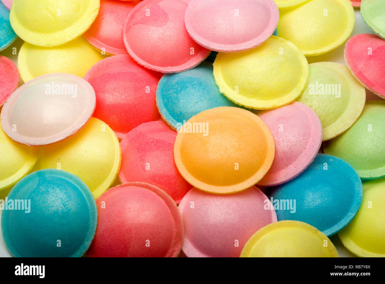 Flying Saucer Sweets Stock Photo Alamy
