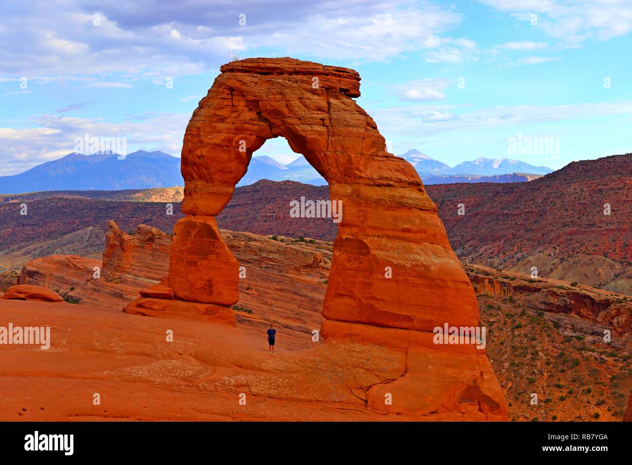 Delicate arch on beautiful hi-res stock photography and images - Alamy