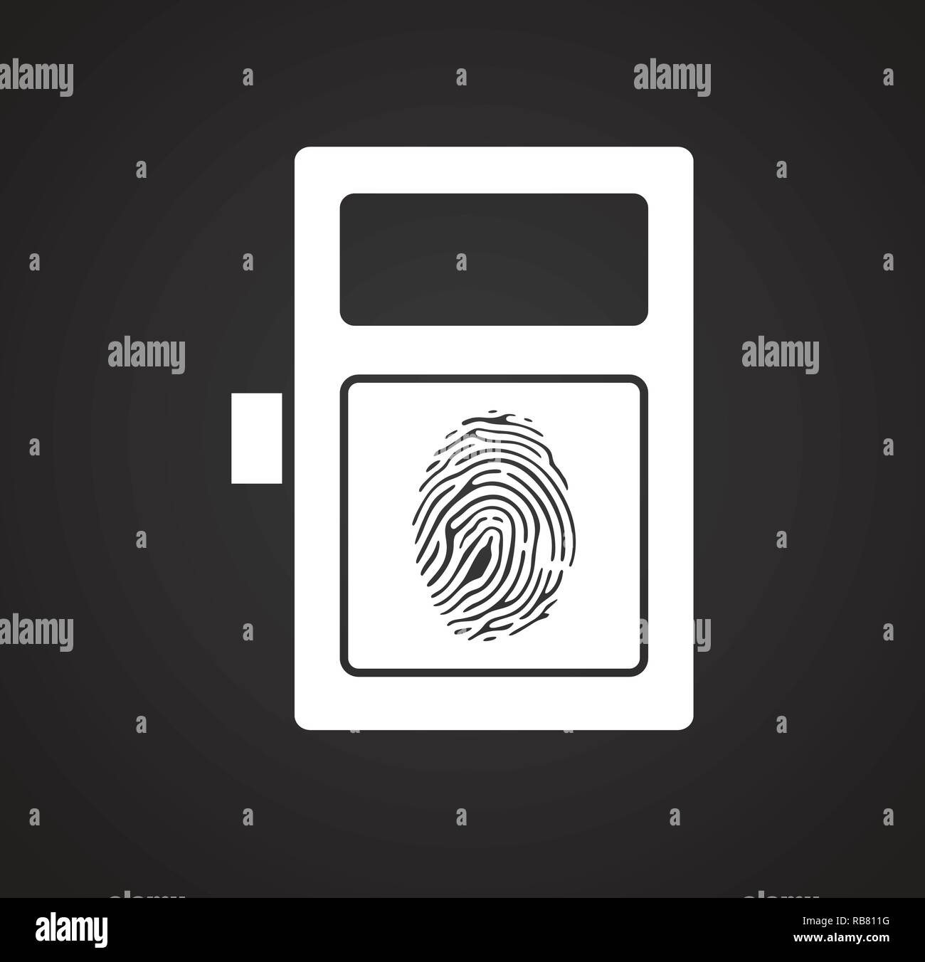 Lock icon on white background for graphic and web design, Modern simple ...