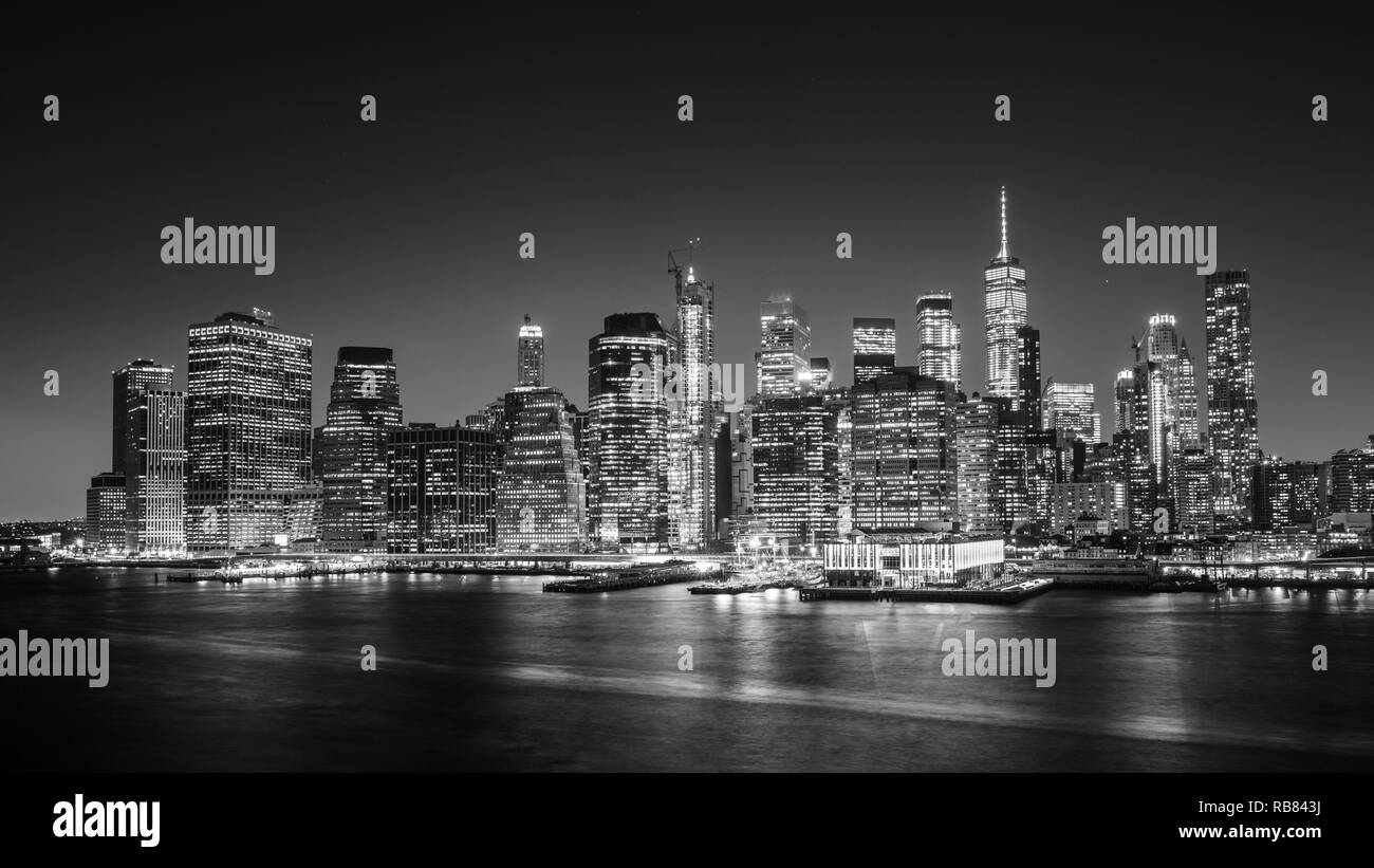 Skyline of lower Manhattan, New York Stock Photo Alamy