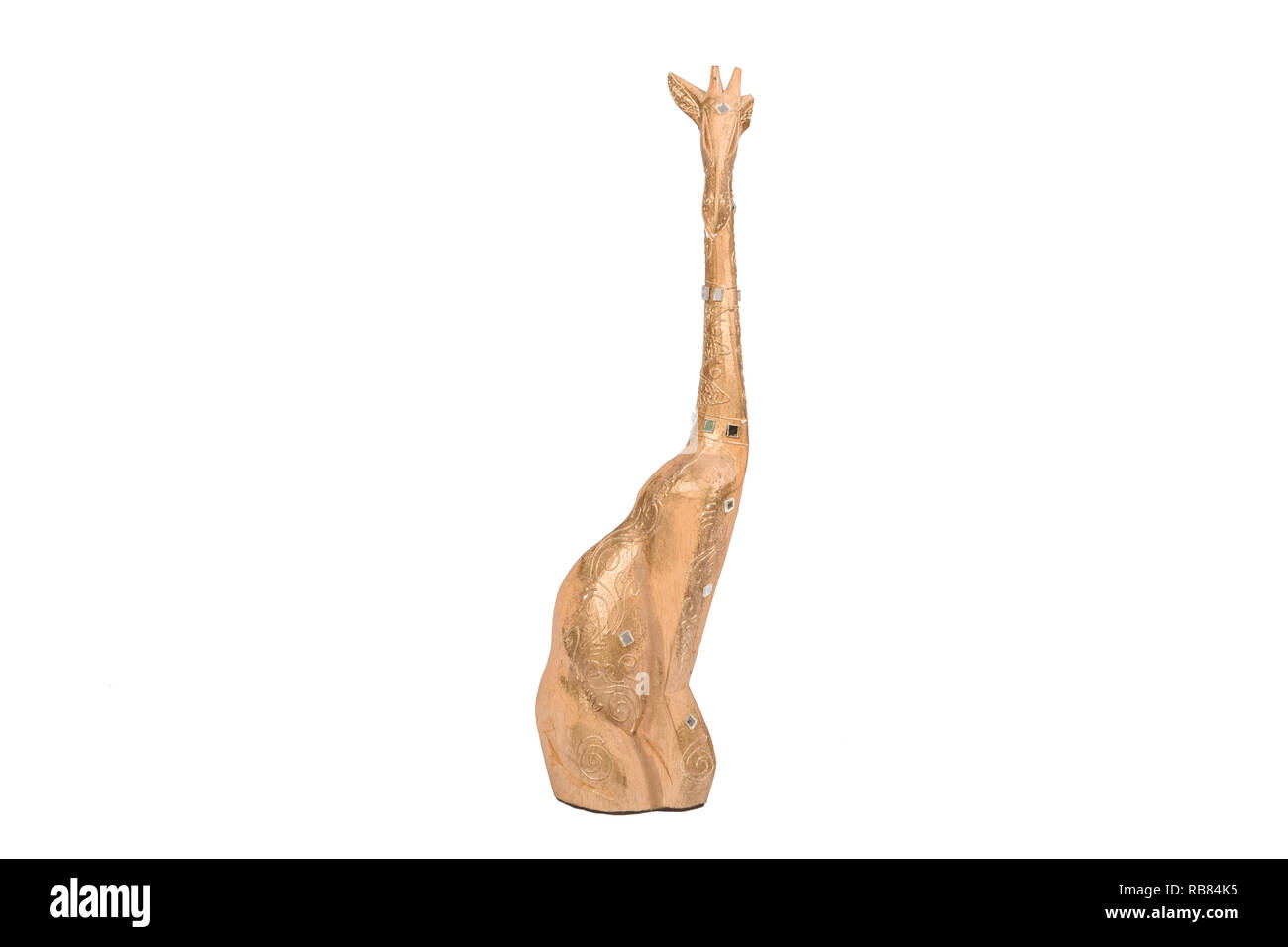 giraffe state isolated on white background Stock Photo
