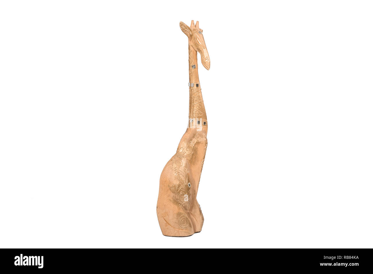 giraffe state isolated on white background Stock Photo