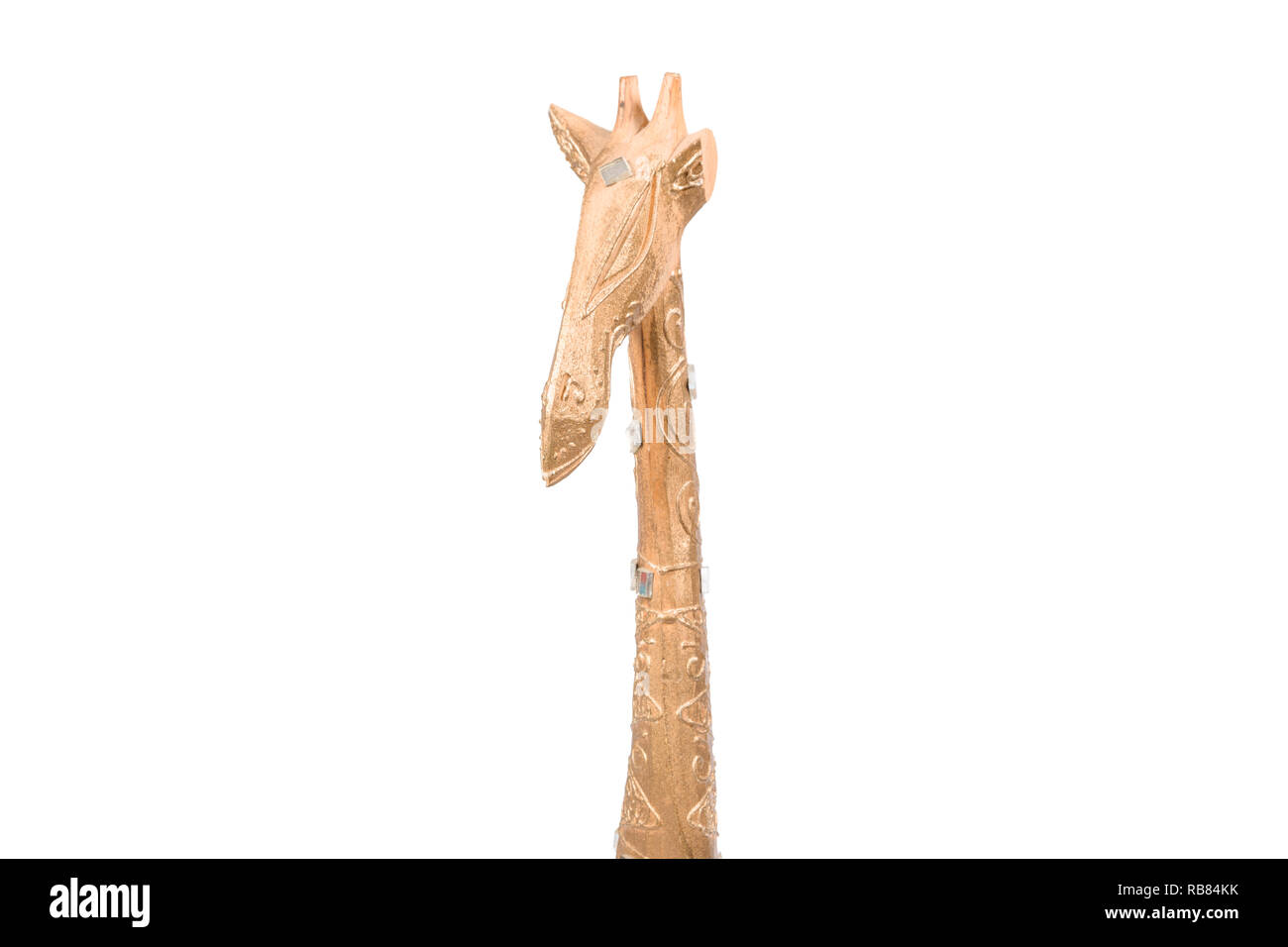 giraffe state isolated on white background Stock Photo