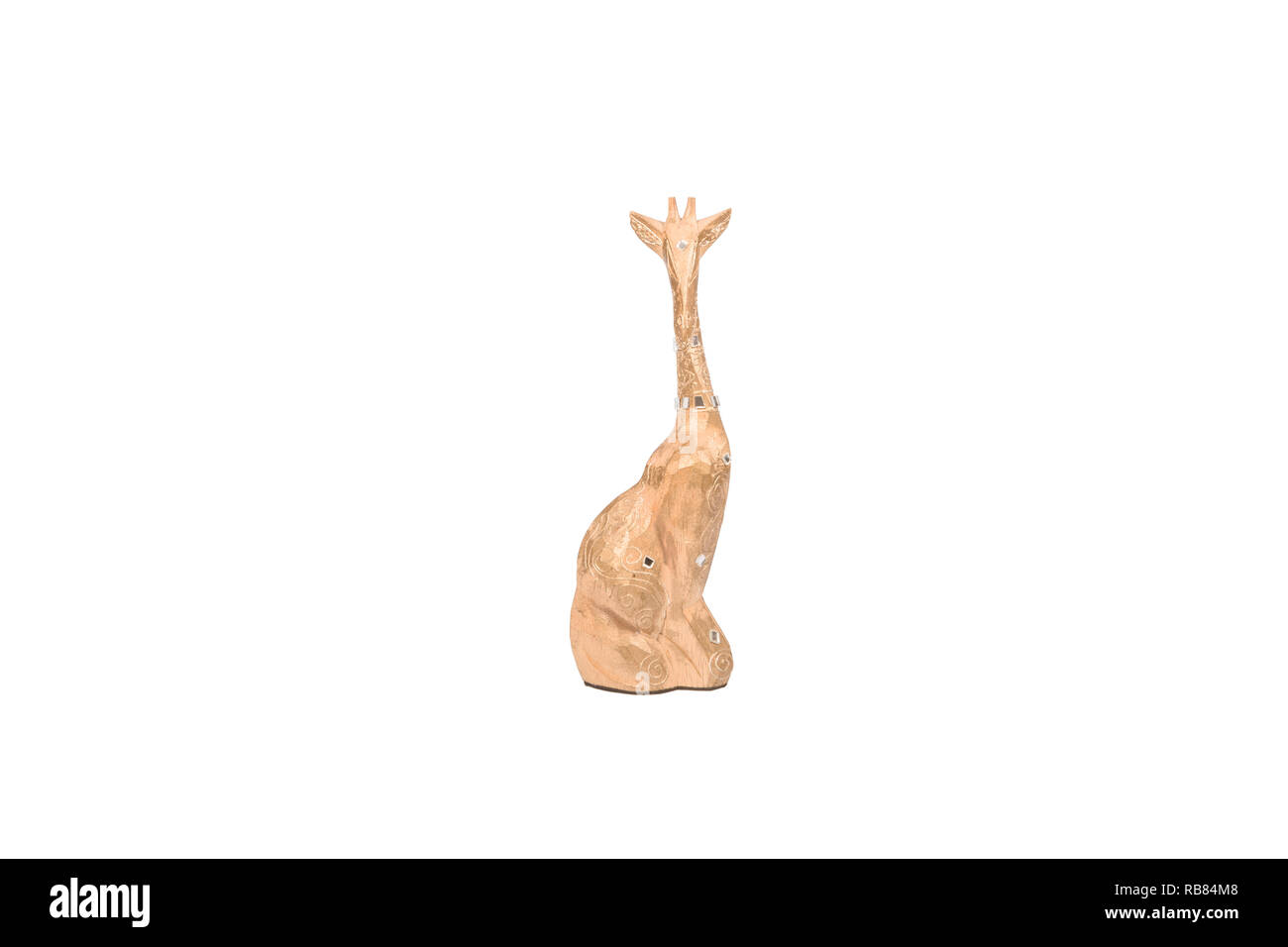 giraffe state isolated on white background Stock Photo