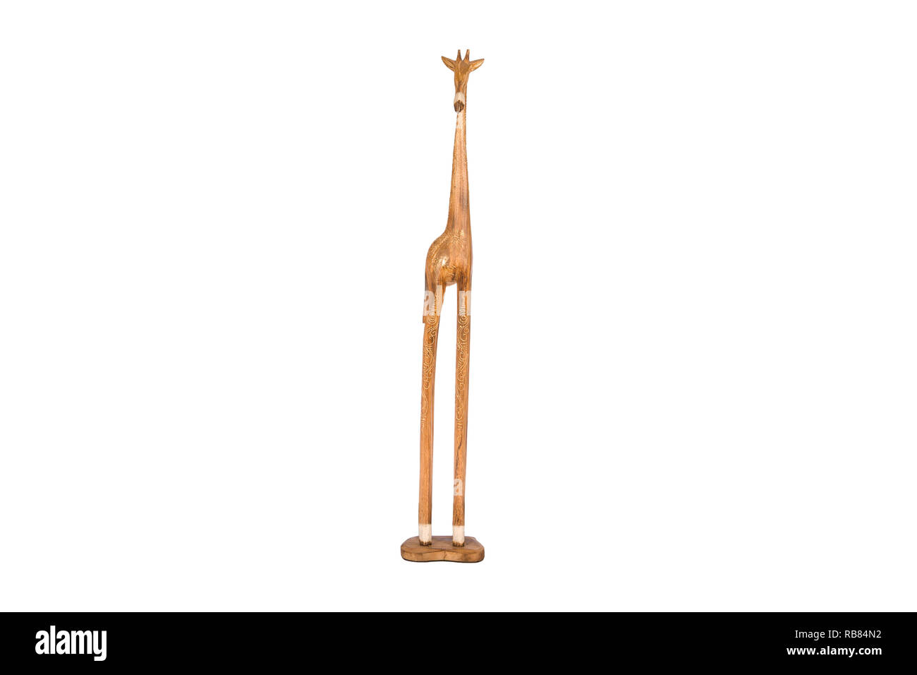 giraffe state isolated on white background Stock Photo