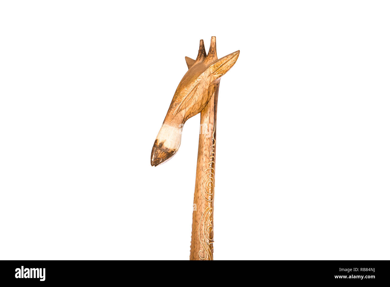 giraffe state isolated on white background Stock Photo