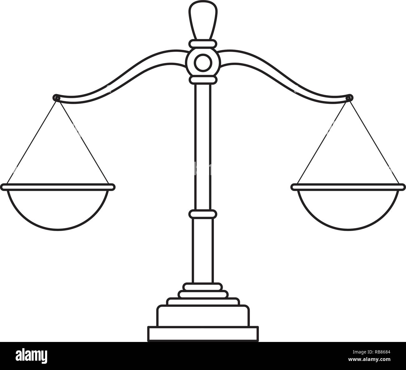 justice balance cartoon Stock Vector Image & Art - Alamy