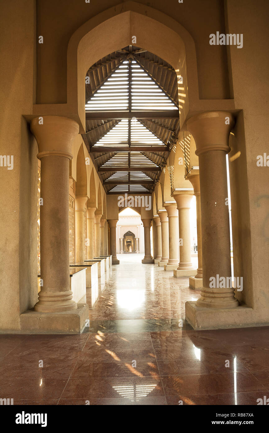 Porch in Islamic architecture in the Mutrah district of Muscat (Oman
