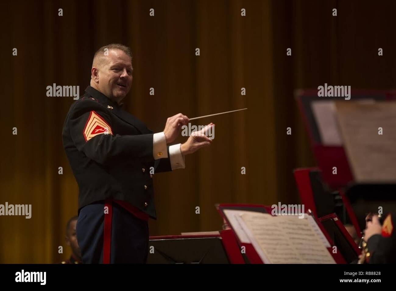 Gunnery Sgt Michael Stanley Conducts The Iii Marine Expeditionary Force Band Dec 7 Aboard Camp Foster Okinawa Japan Stanley Has Been Conducting Music For More Than 17 Years And Has Taken Part