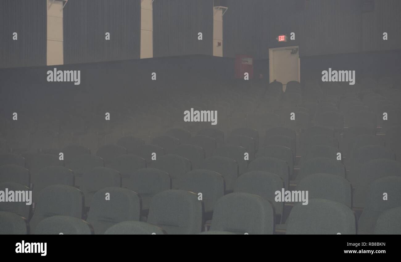 Smoke Fills The Interior Of The Reel Time Theater Dec 9
