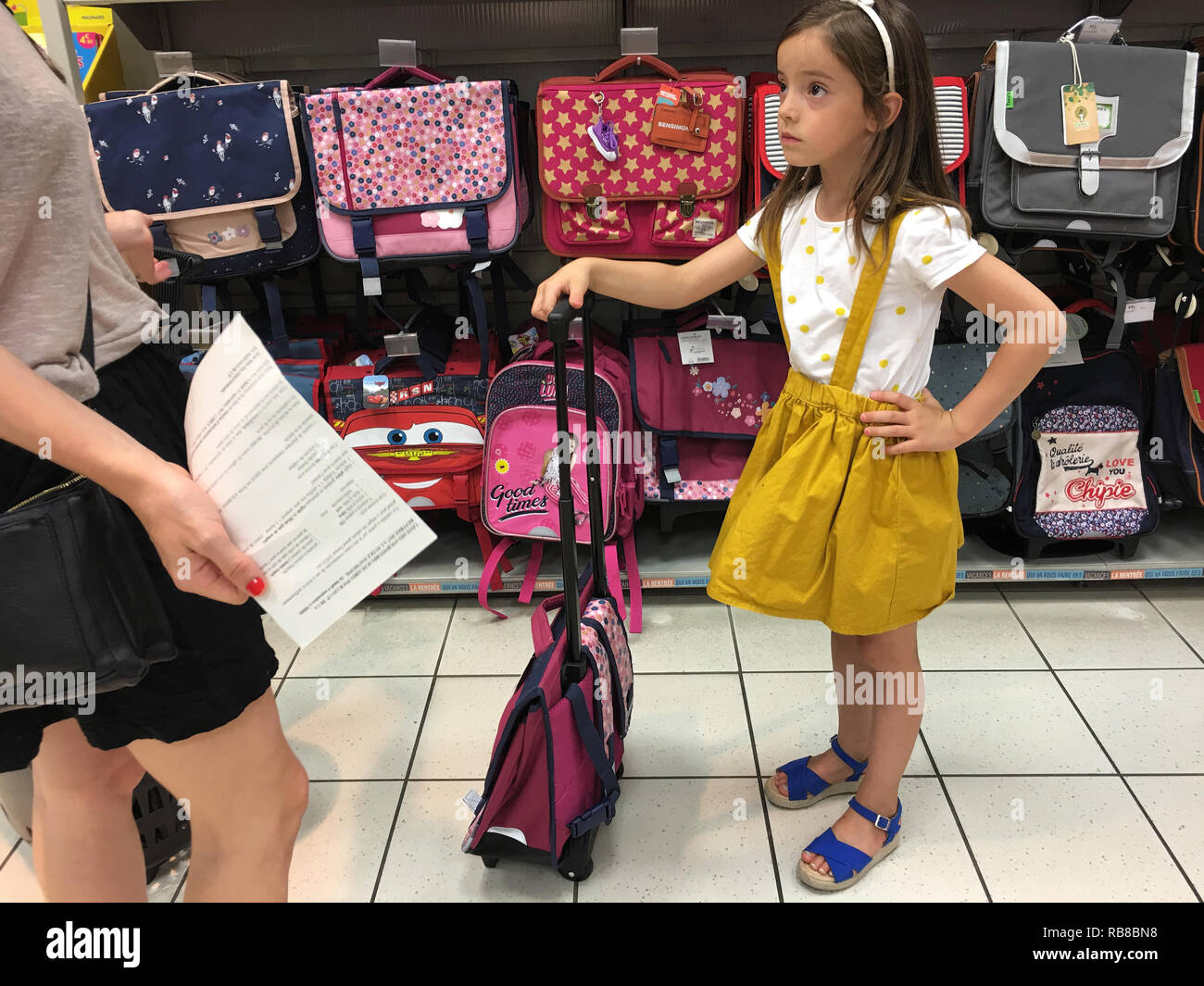SCHOOL SUPPLIES Stock Photo