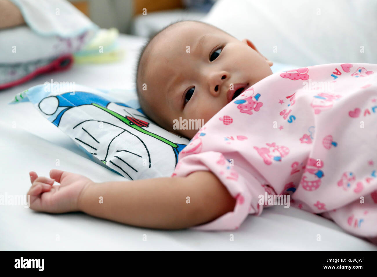Tam Duc Cardiology Hospital. Child suffering of heart disease. Ho Chi Minh City. Vietnam. Stock Photo