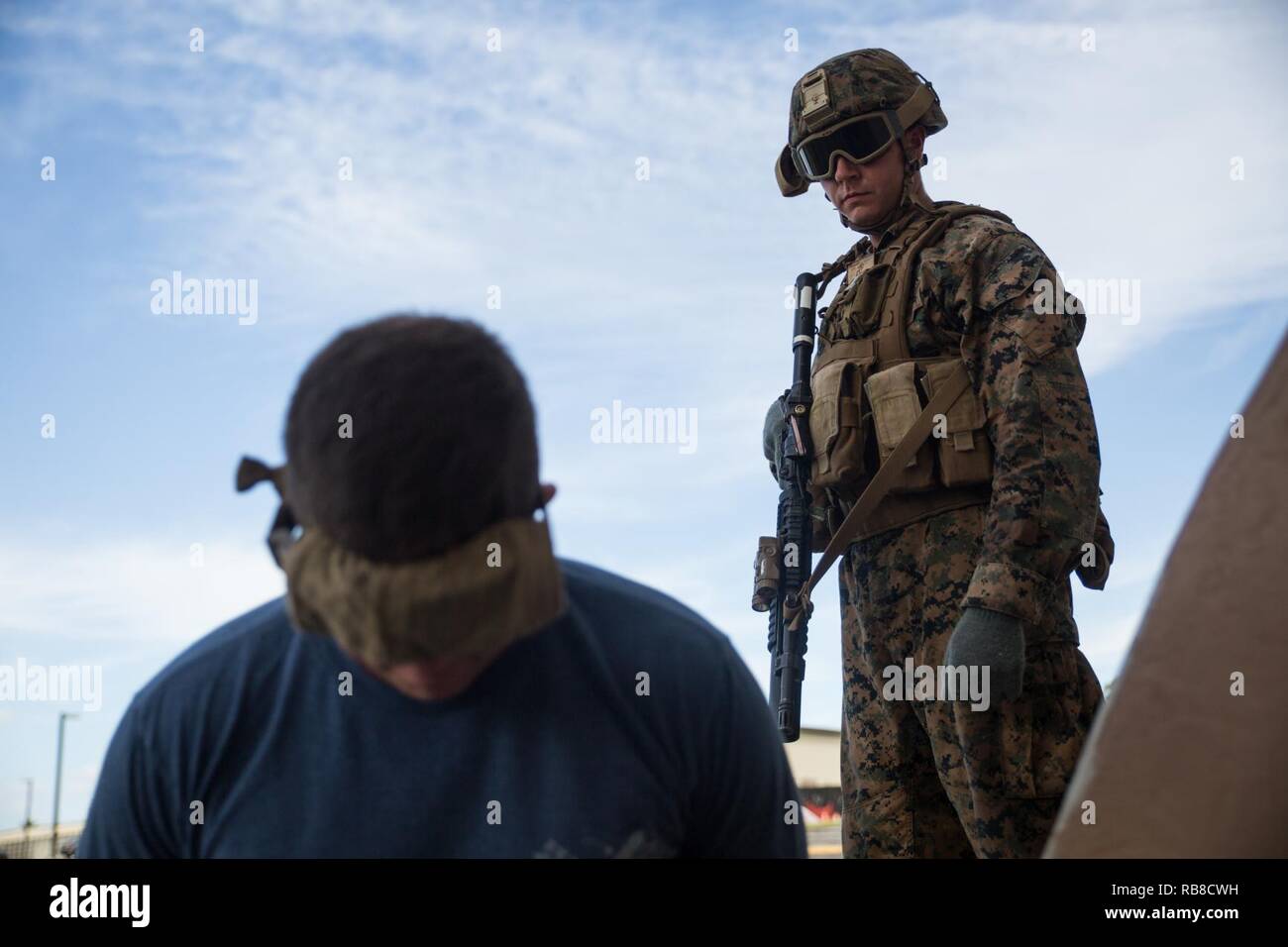 MARINE CORPS BASE HAWAII – A Marine with Alpha Company, 1st Battalion ...