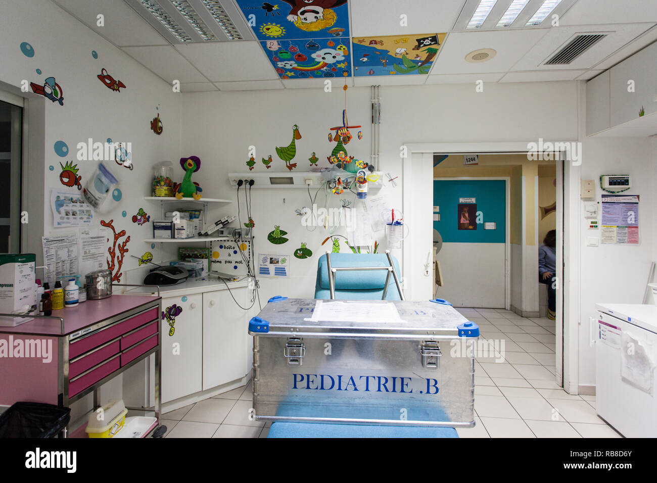 Main office of the paediatric service Stock Photo