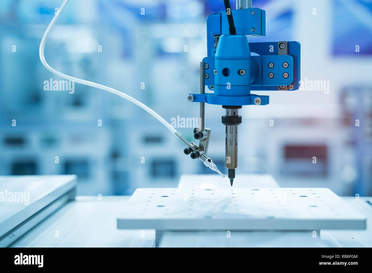 soldering iron tips of robotic system for automatic point soldering for