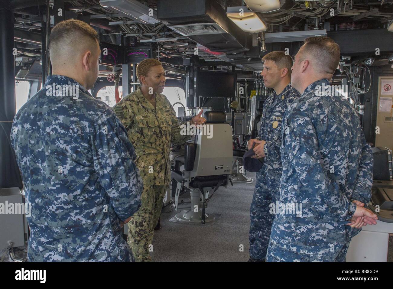 CHANGI NAVAL BASE, Singapore (Dec. 13, 2016) Fleet Master Chief April ...
