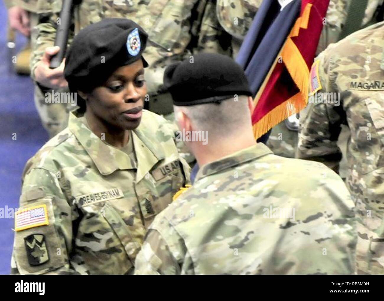 Command Sgt. Maj. Octavia GreavesEgyinam takes responsibility for the