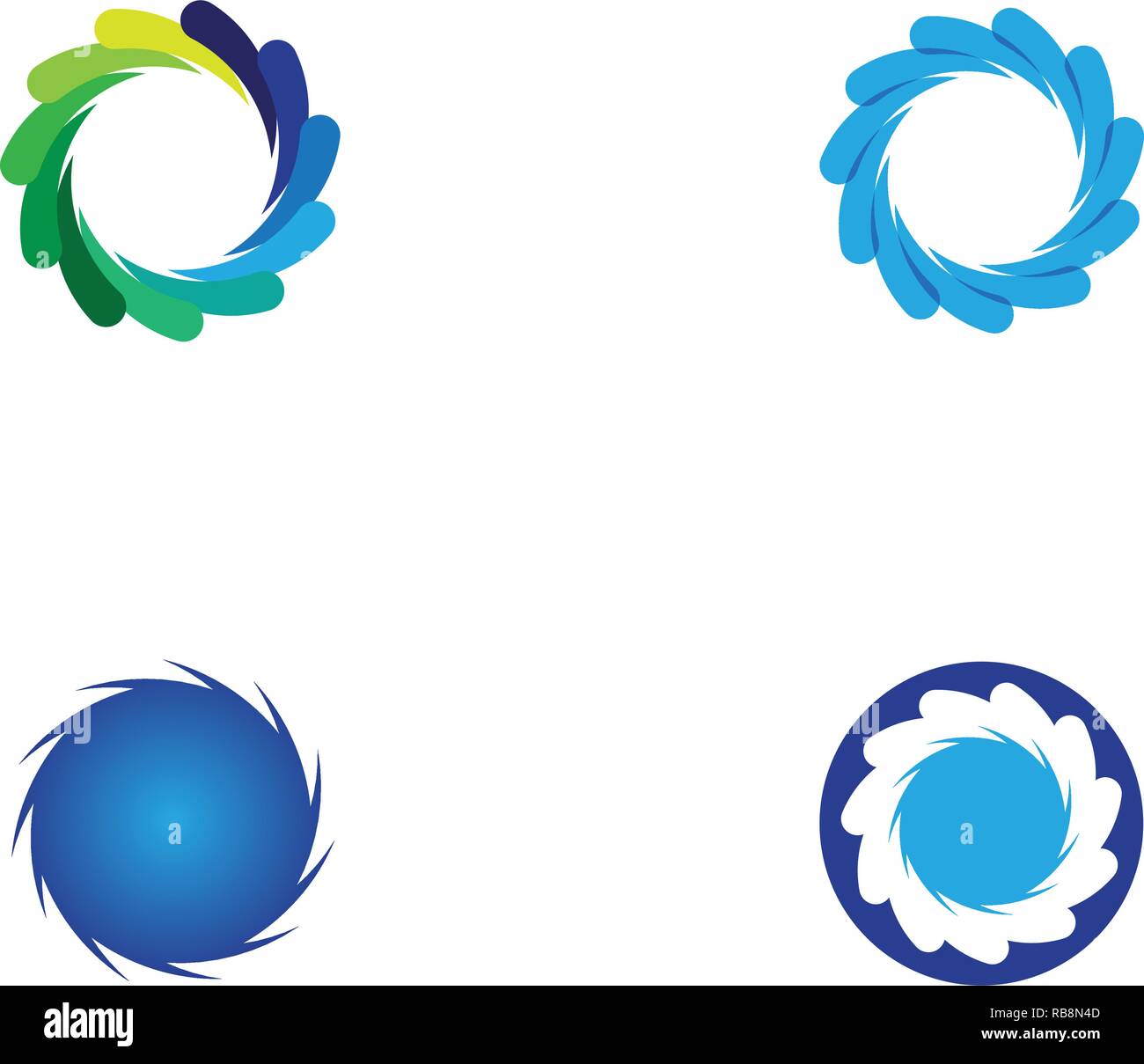 vortex circle logo and symbols template icons Stock Vector Image & Art ...