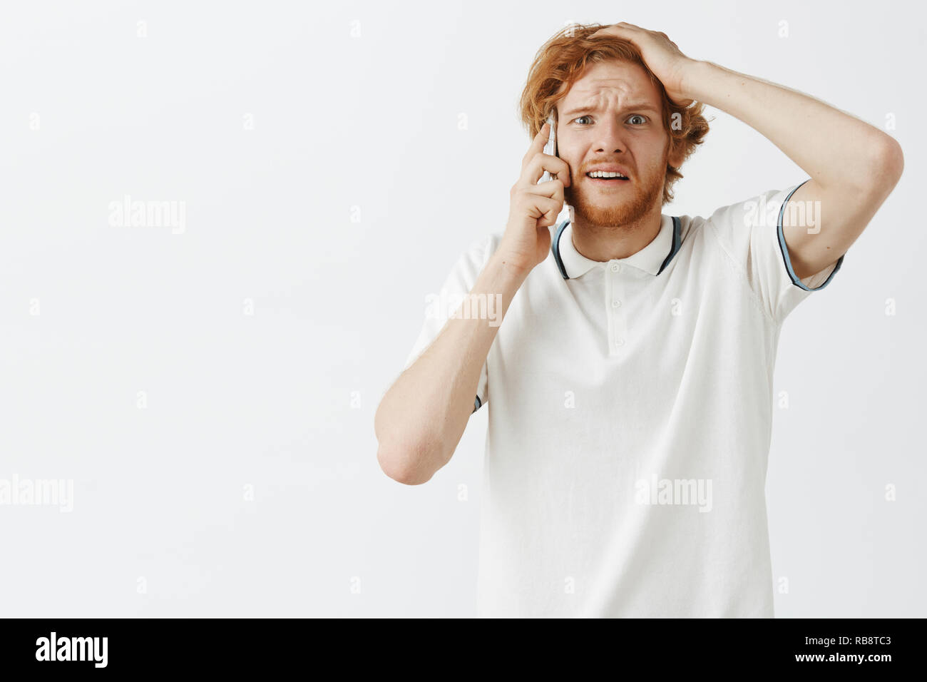 Nervous guy hires stock photography and images Alamy