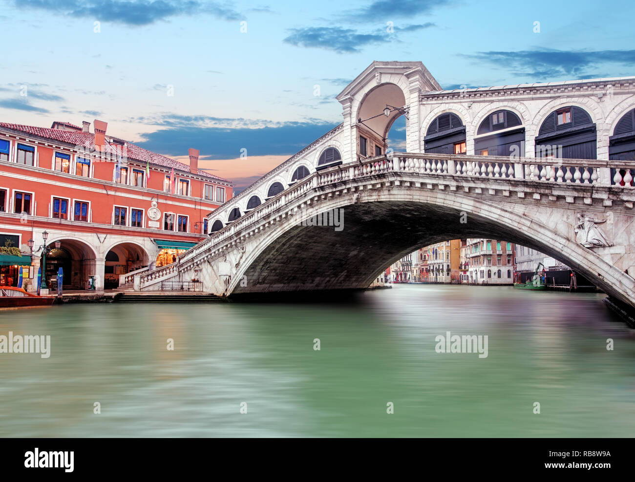 Venice - Grand canal from Rialto bridge Stock Photo - Alamy