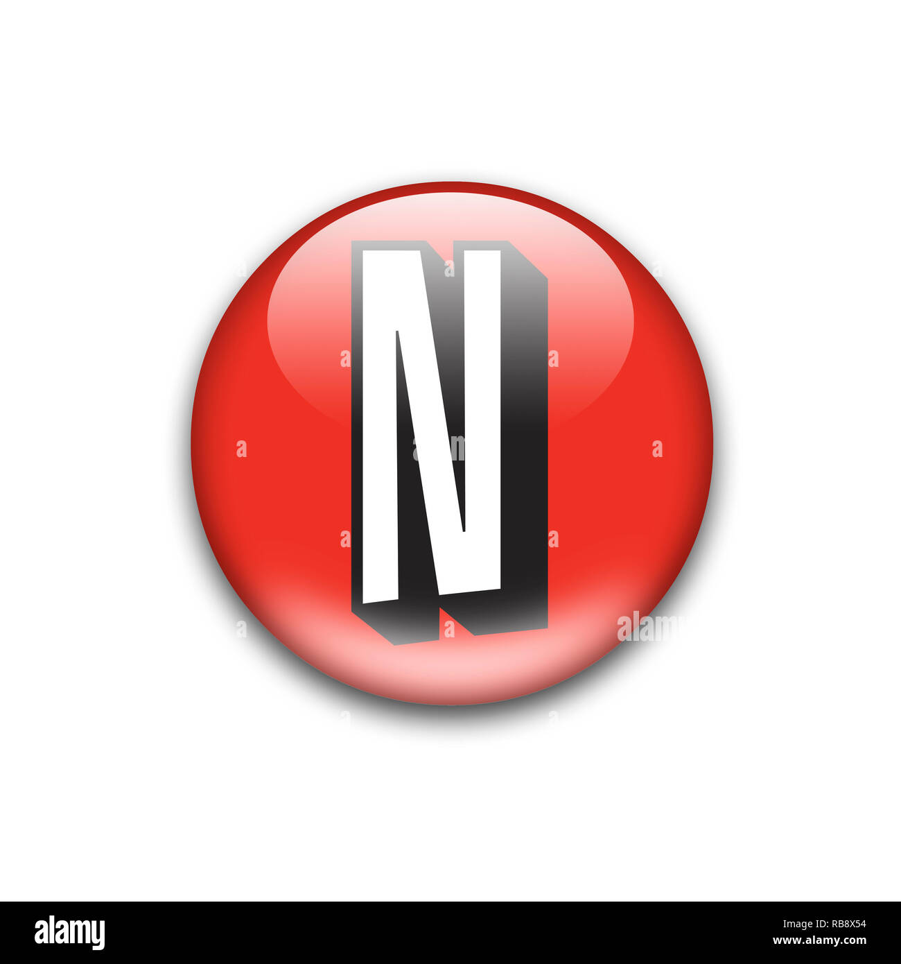 Netflix logo Stock Photo