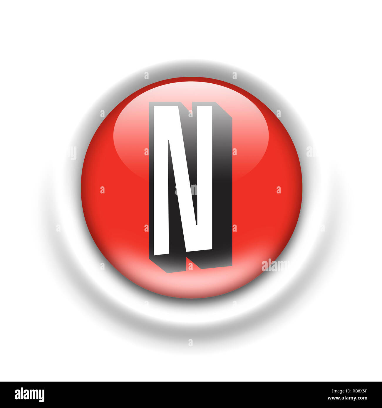 Netflix logo Stock Photo