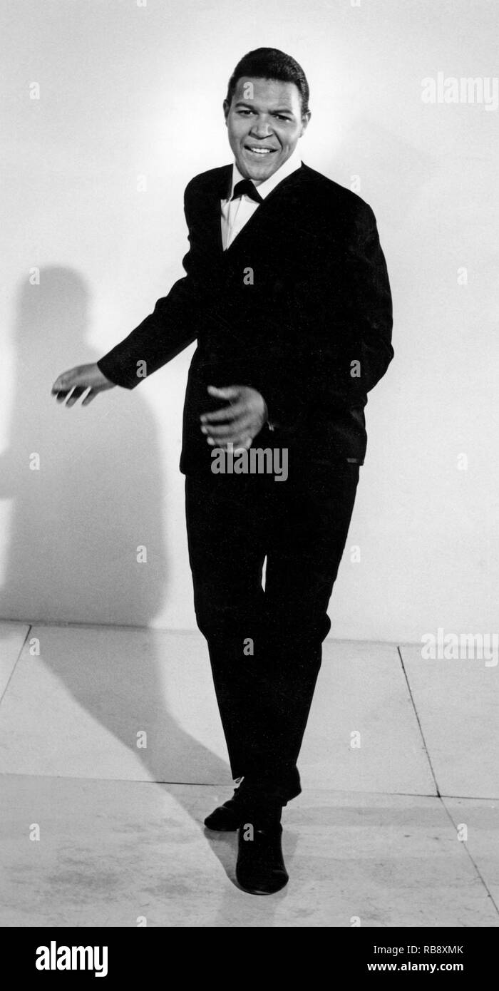 Chubby Checker. Born 1941. American rock 'n roll singer and dancer and is widely known for popularising many dance styles including the twist dance style. 1960s Stock Photo