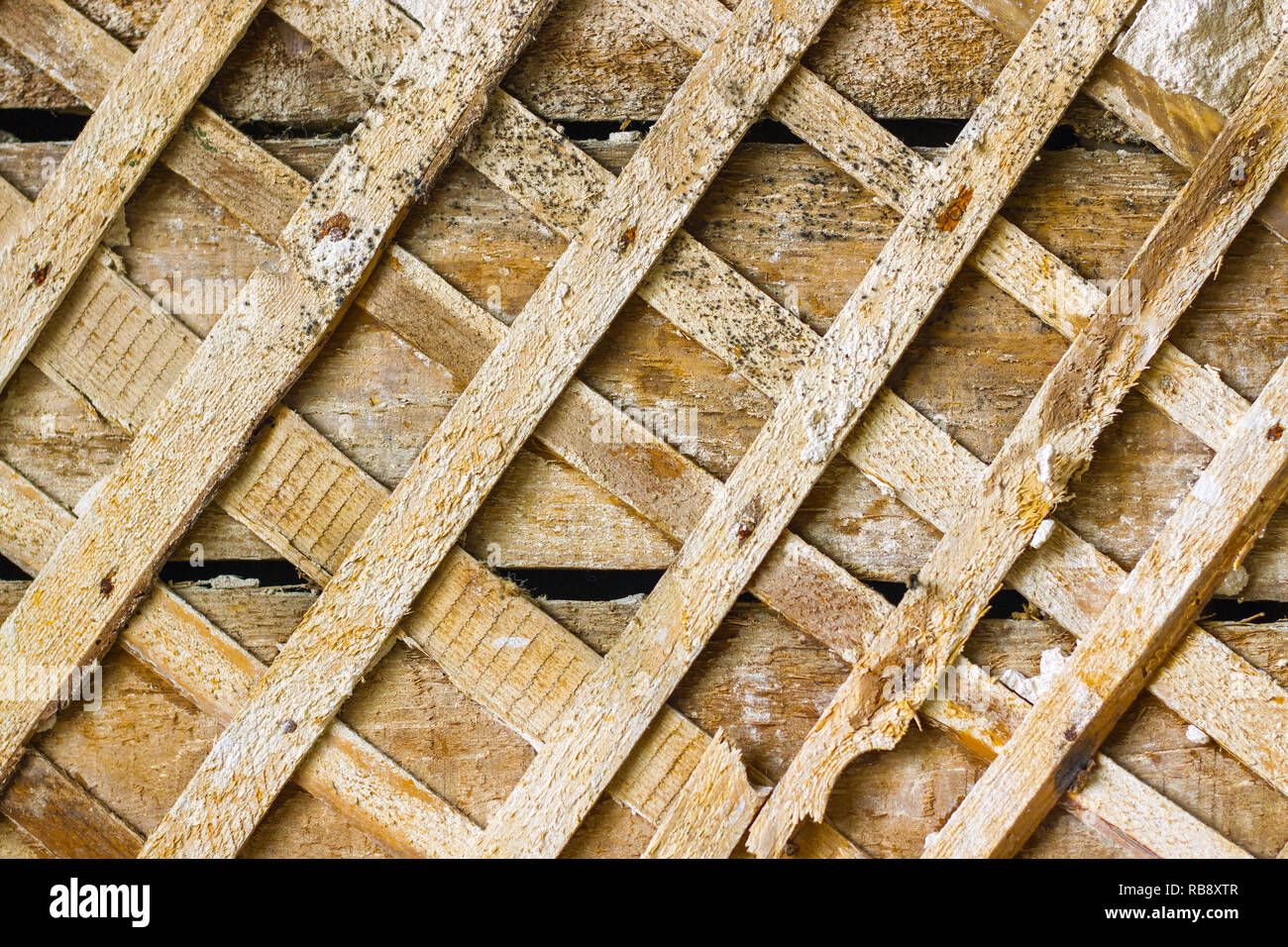 ceiling repair old decor background Stock Photo - Alamy