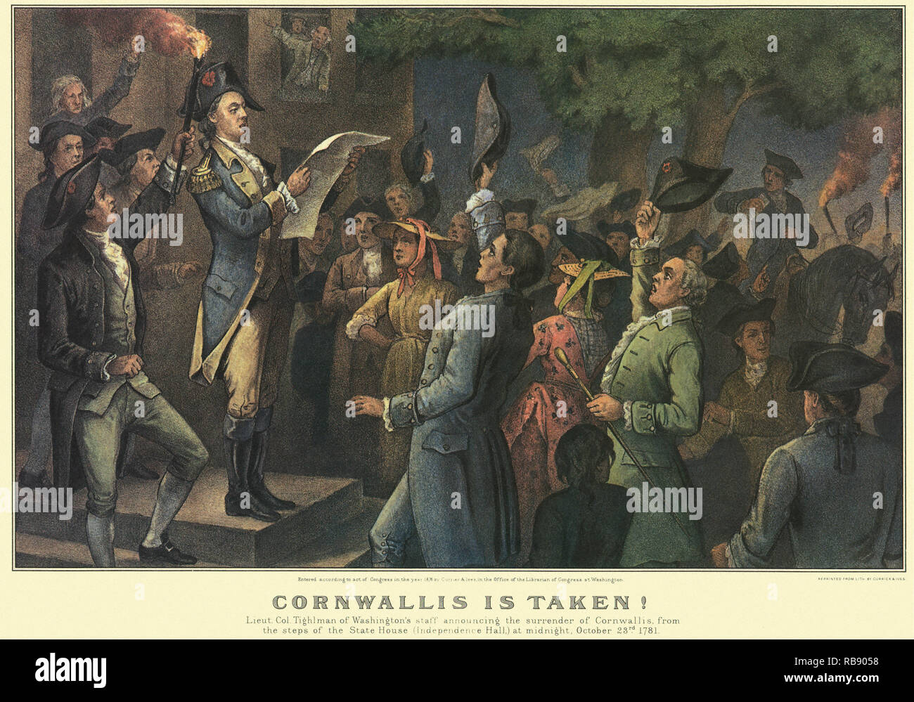 Cornwallis is Taken! Stock Photo