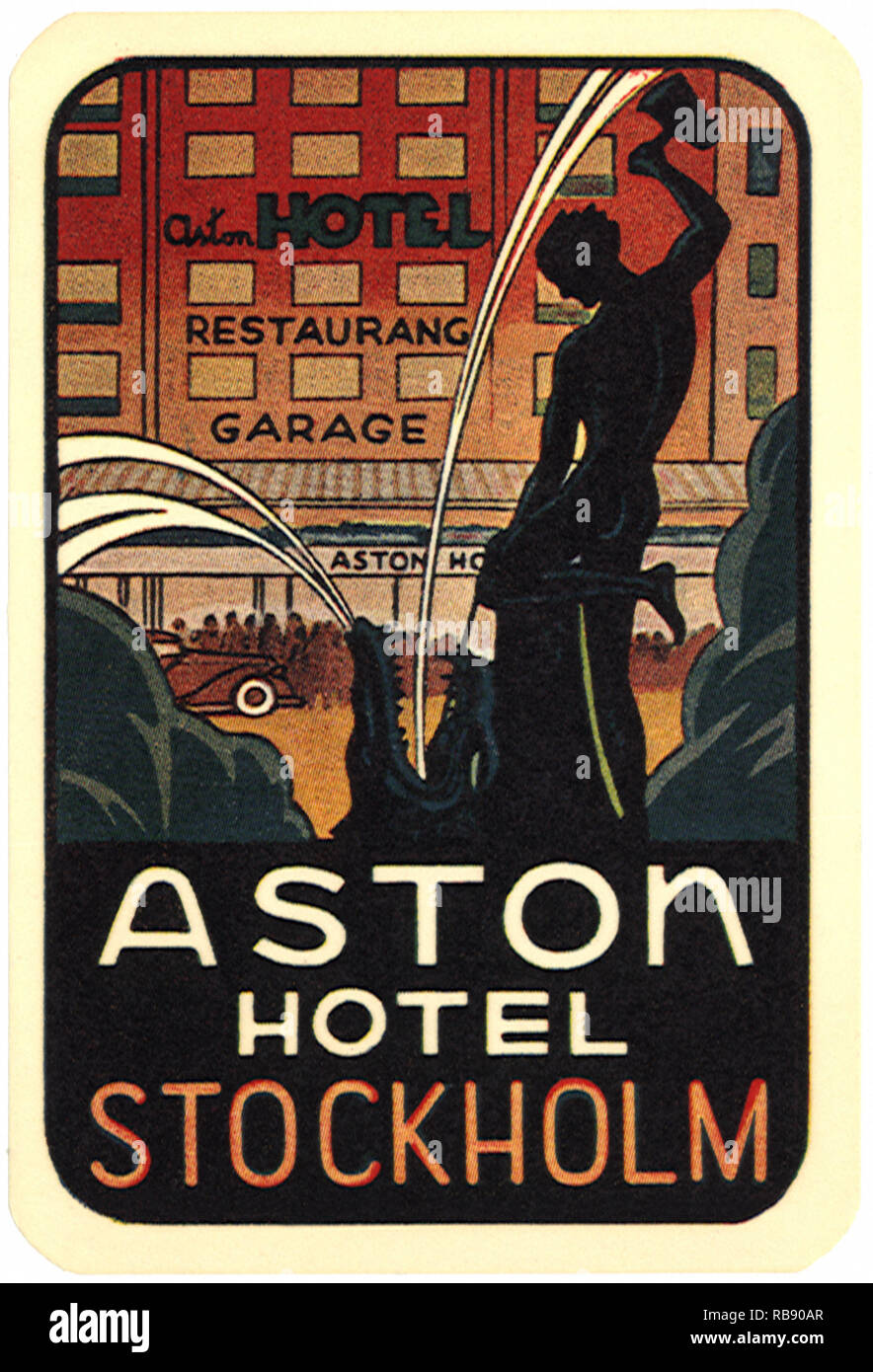 Fountain and Hotel Stock Photo Alamy