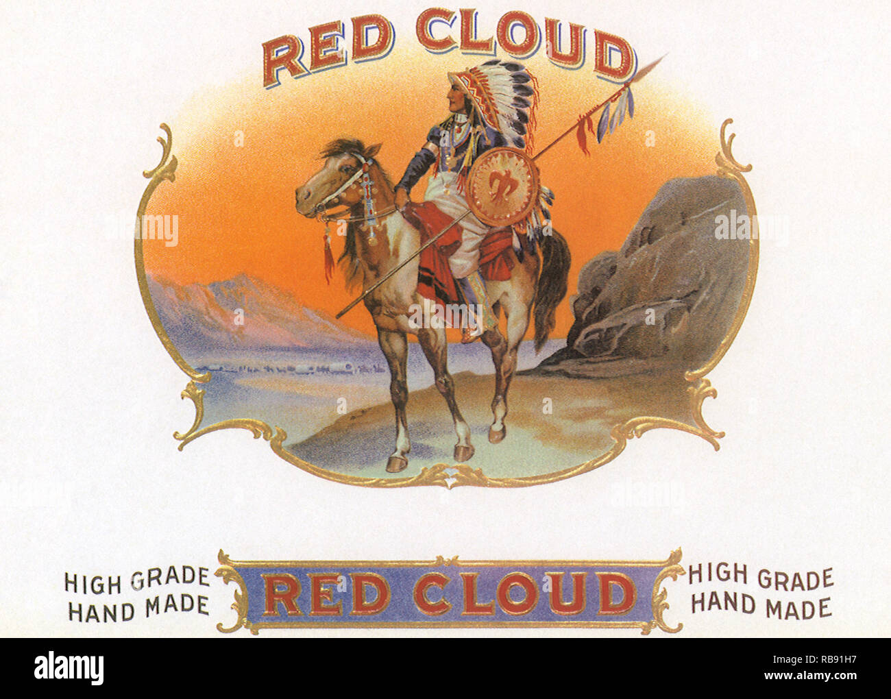 Red Cloud Stock Photo