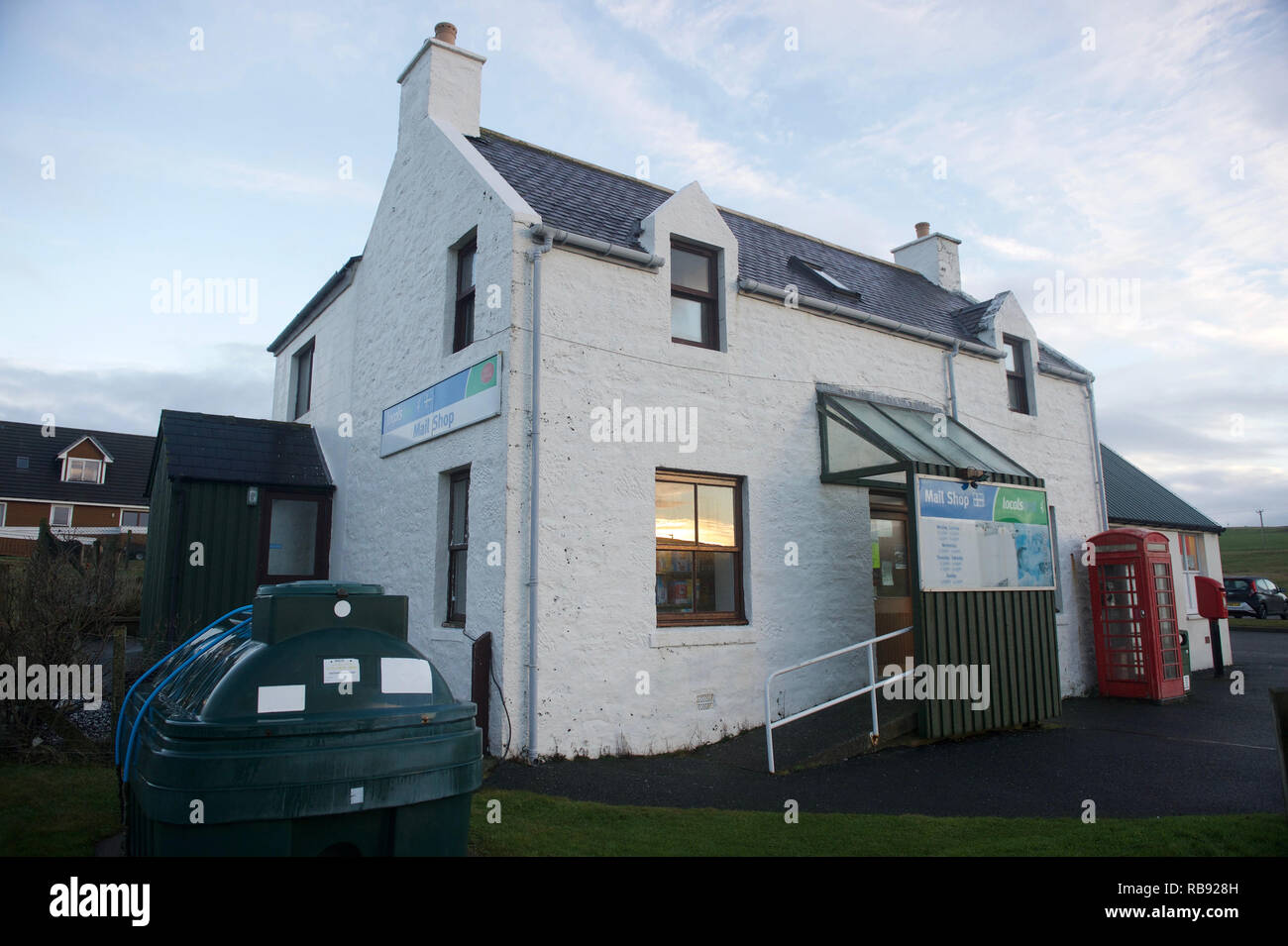 Bressay shop and Post Office on the island of Bressay in the Shetland Isles Stock Photo