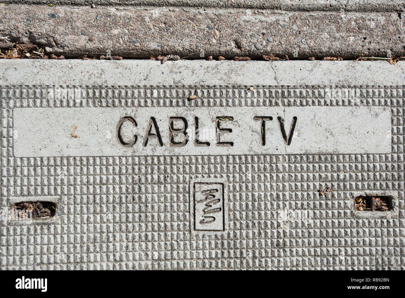CABLE TV Stock Photo
