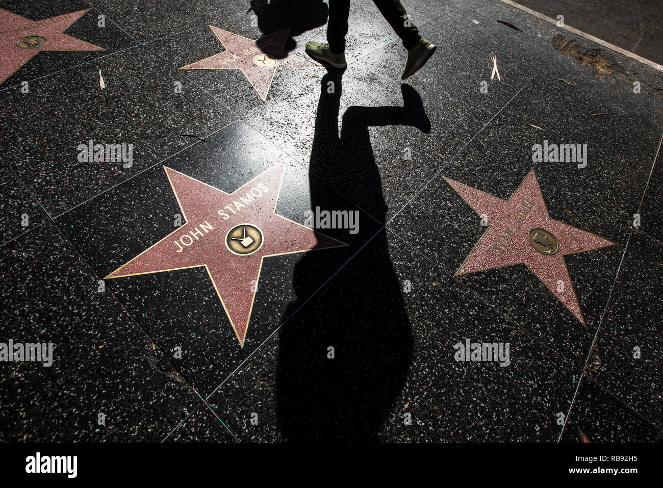 Hollywood Walk of Fame. Hollywood Boulevard Stock Photo - Alamy