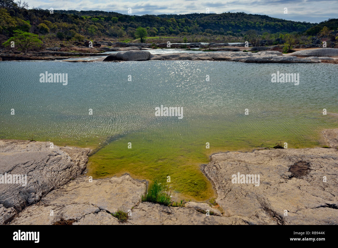 Pedernales River, Pedernales Falls State Park, Texas, USA Stock Photo