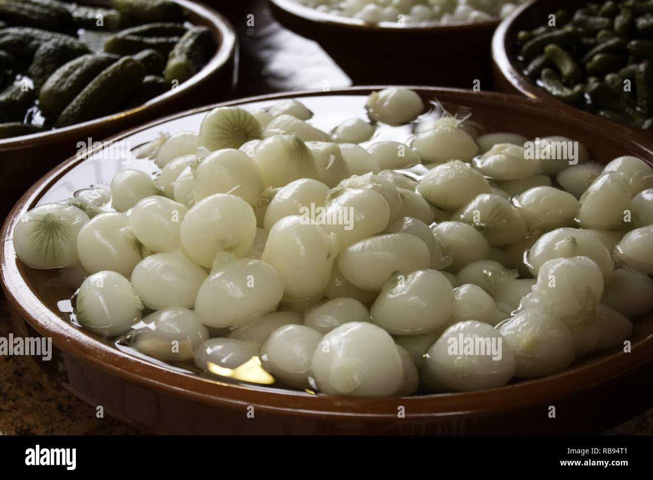Snack appetizer pickled onions pearl onions preserved silverskin onions