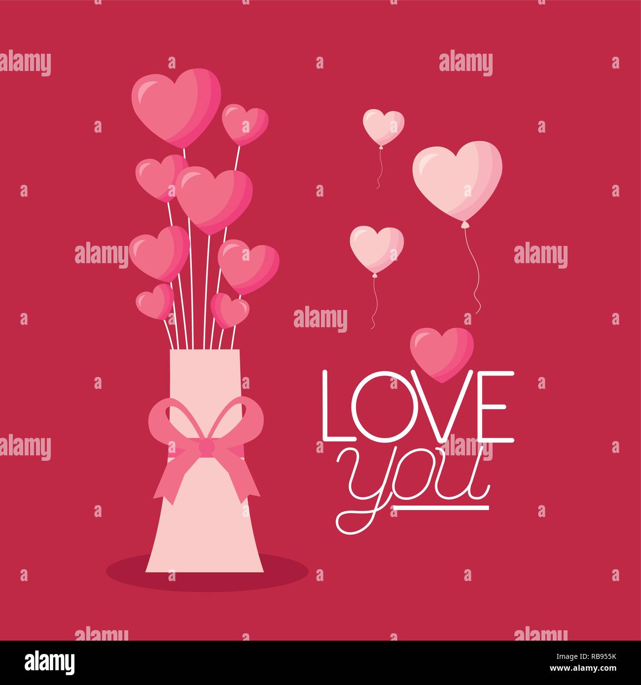 valentine day card Stock Vector Image & Art - Alamy