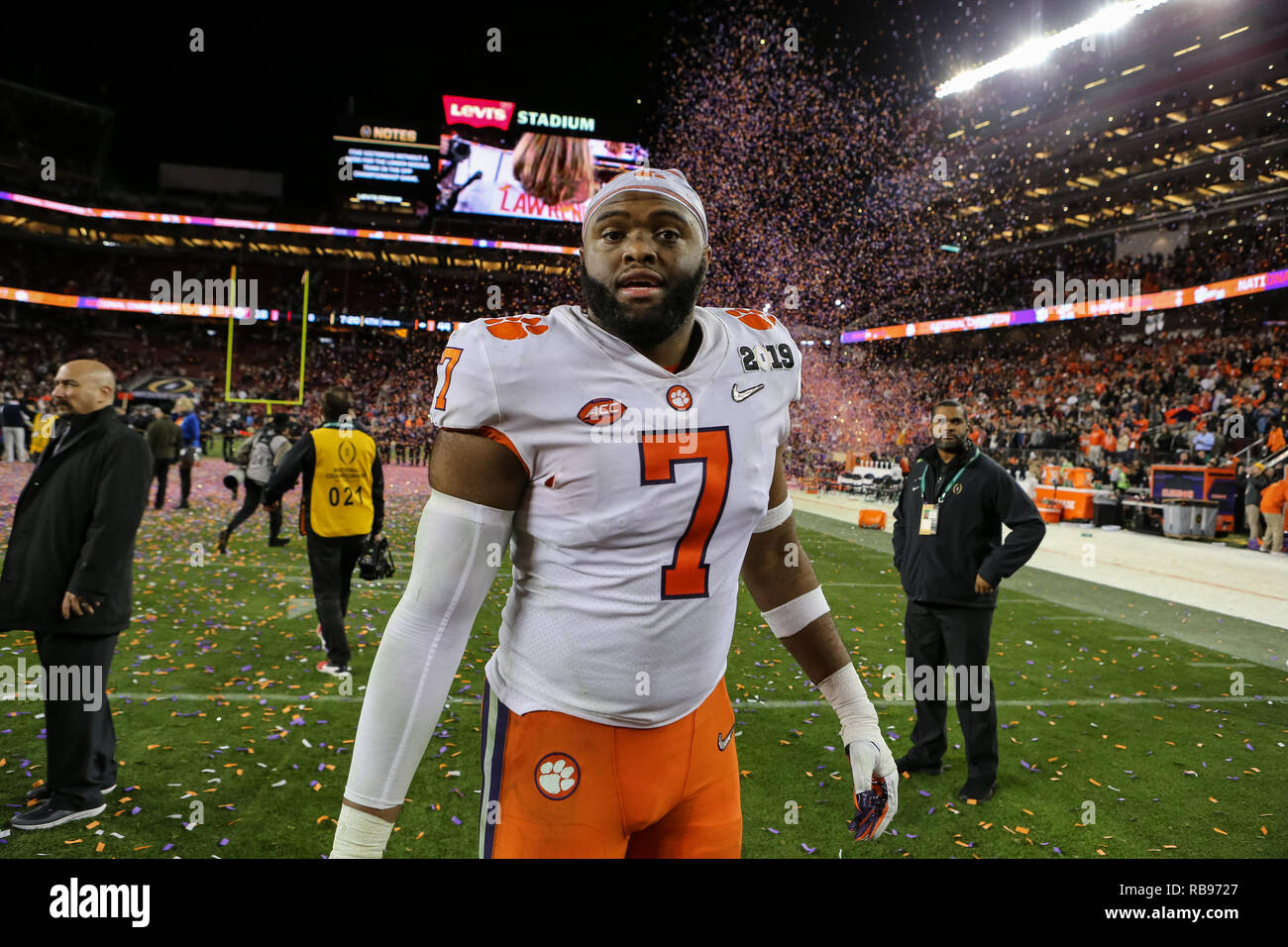 San Jose Ca 07th Jan 2019 Clemson Tigers Defensive End