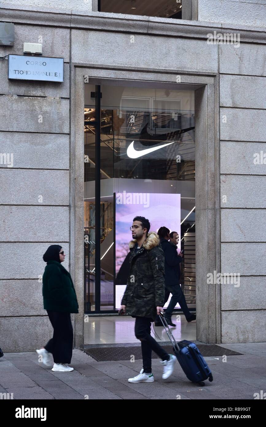 Nike Store Milan High Resolution Stock Photography and Images - Alamy