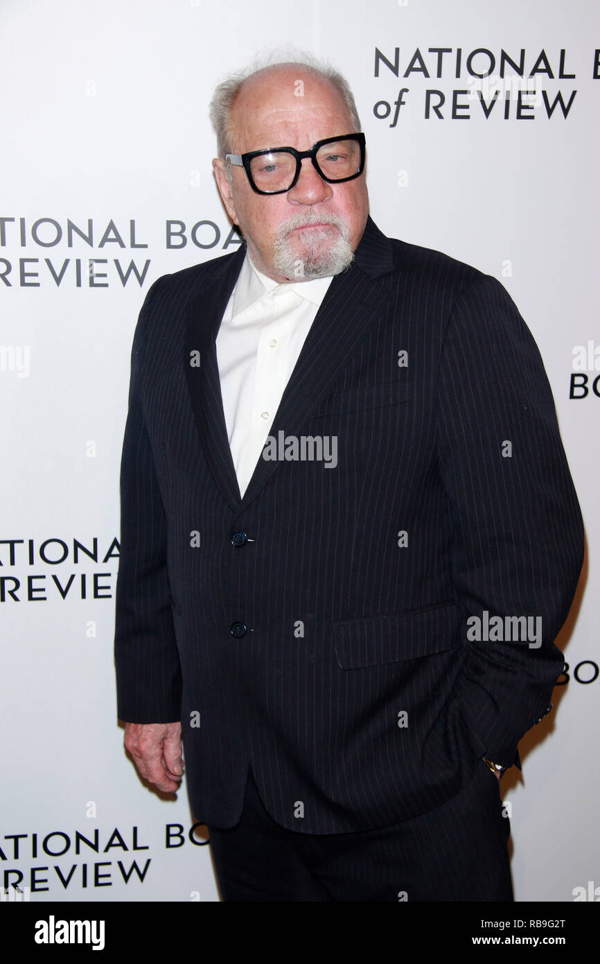 New York, NY, USA. 08th Jan, 2019. Paul Schrader at The National Board of Review Annual Awards Gala at Cipriani in New York City on January 8, 20189. Credit: Diego Corredor/Media Punch/Alamy Live News Credit: MediaPunch Inc/Alamy Live News Stock Photo