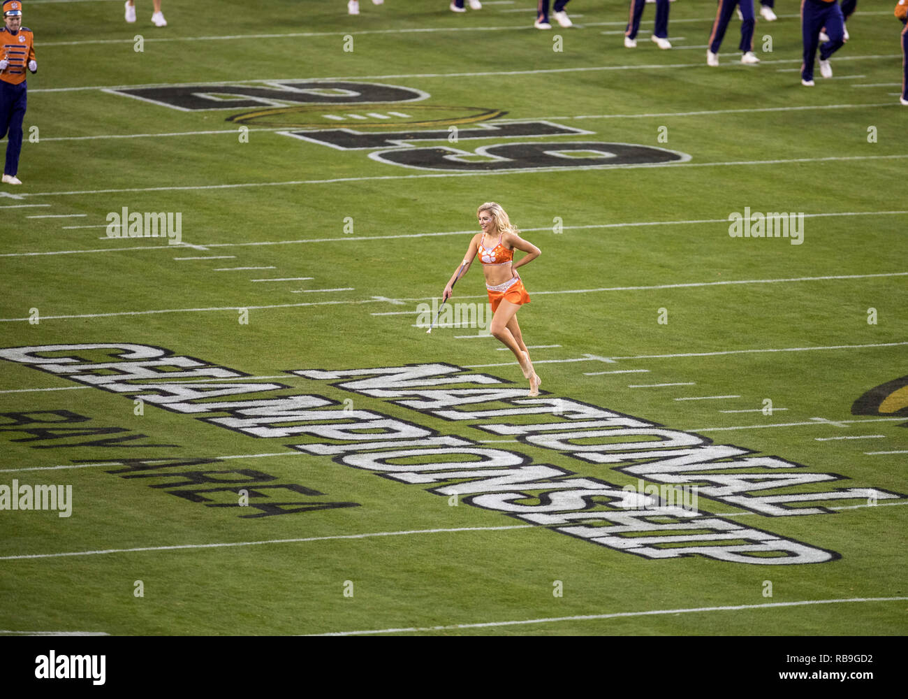 Clemson Baton Twirler Ncaa College Stock Photos Clemson