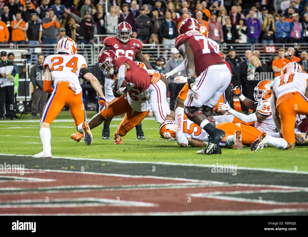 January 07 2019 Alabama Running Back Josh Jacobs 8 Runs
