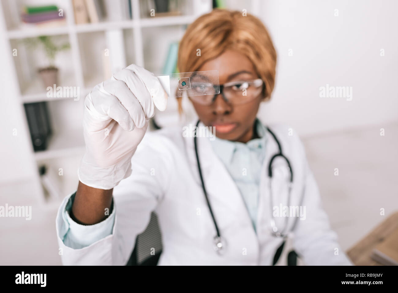 Selective focus african american scientist hi-res stock photography and ...