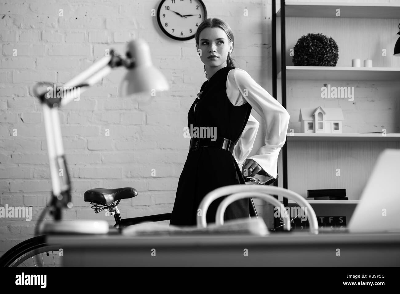Focused workplace Black and White Stock Photos & Images - Alamy