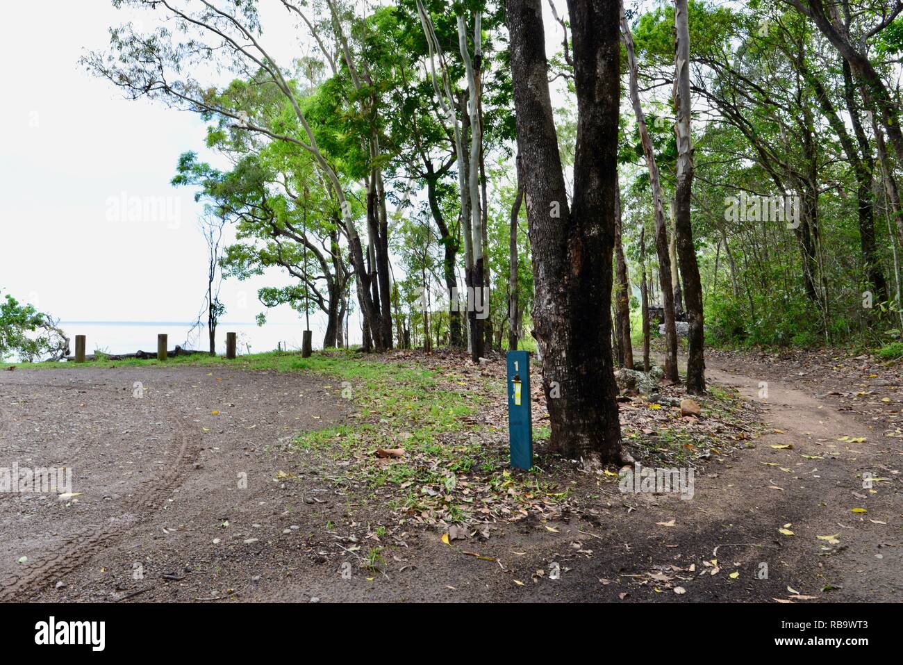 Scenes from the Smalleys Beach Camp Ground, Cape Hillsborough National Park, Qld, Australia Stock Photo
