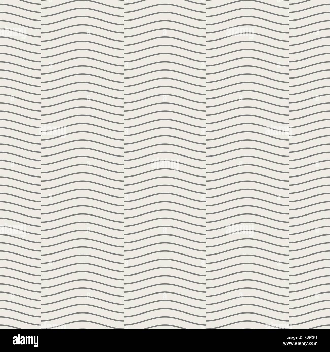 Seamless geometric pattern, wave line overlap on light brown background ...