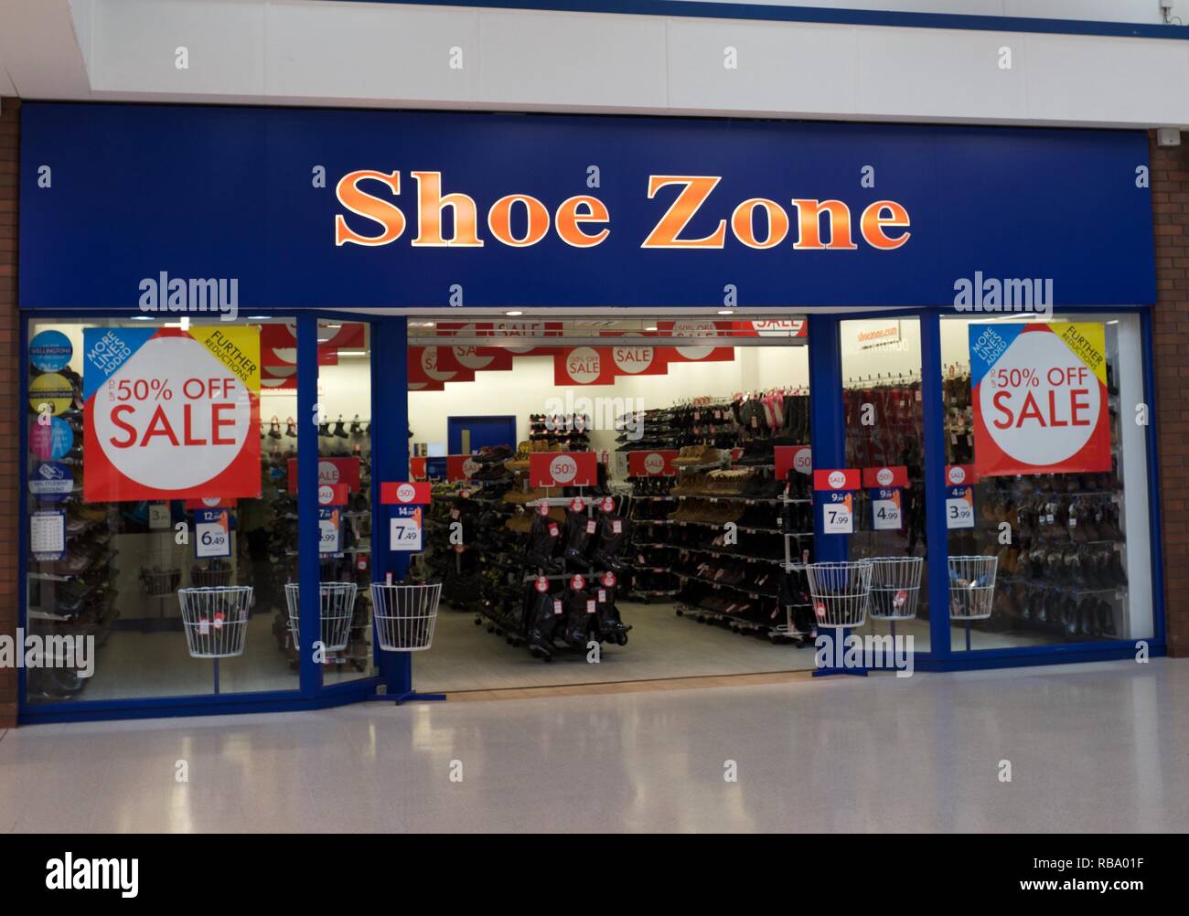 Shoe Zone Shop High Resolution Stock 
